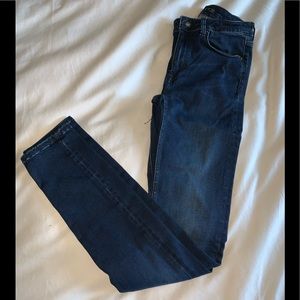 Zara Super dark indigo washed skinny jeans sz. 6